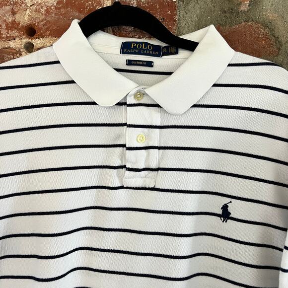 Polo Ralph Lauren Other - Polo by Ralph Lauren White and Black Striped Polo Shirt
